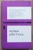 Henryk Krzeczkowski Nowa krytyka [T.S. Eliot, Ezra Pound, Robert Warren]